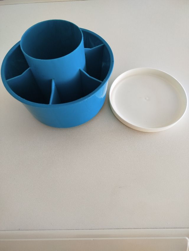 Escurridor cubiertos azul | vintage