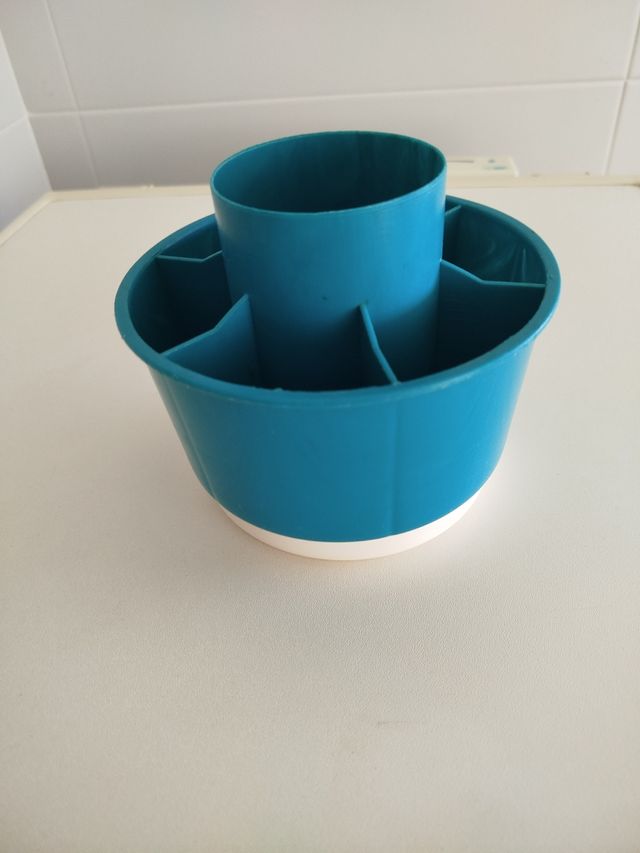 Escurridor cubiertos azul | vintage