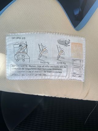 Silla coche niño azul