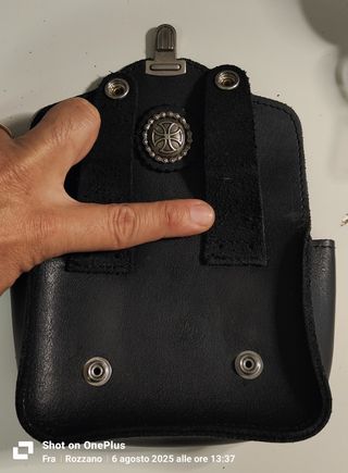 Borsello Cuoio Nero Unisex