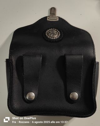 Borsello Cuoio Nero Unisex