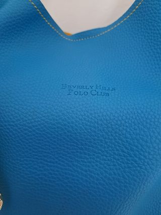 Borsa Beverly Hills Polo Club blu e gialla