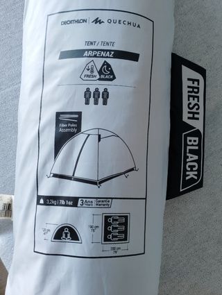 Tienda campaña Quechua para 3 personas