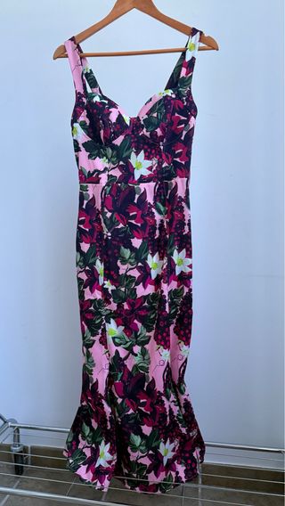 Vestido largo Zara estampado