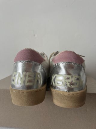Golden Goose Ball Star Sneakers - Rosa y Blanco