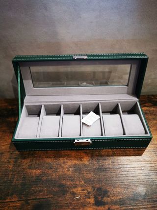 Scatola porta orologi 6 scomparti