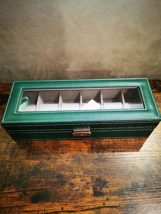 Scatola porta orologi 6 scomparti