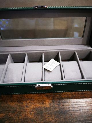 Scatola porta orologi 6 scomparti