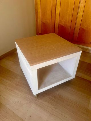 Mesita auxiliar Ikea - Blanco/Marrón