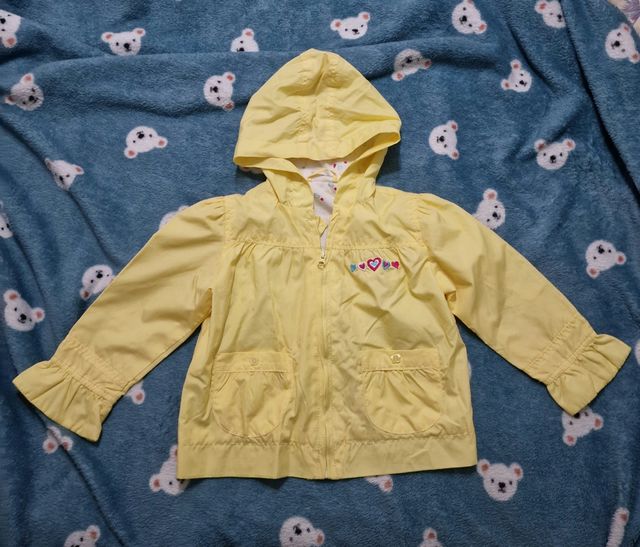 2 chaqueta amarilla  y azul bebé niña