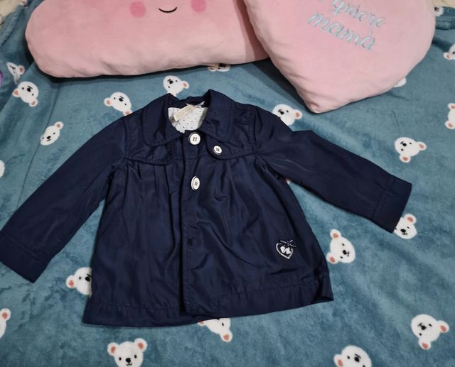 2 chaqueta amarilla  y azul bebé niña