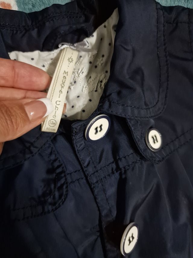 2 chaqueta amarilla  y azul bebé niña