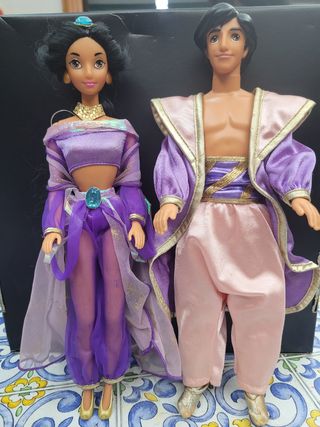 Bambole Aladdin e Jasmine Disney