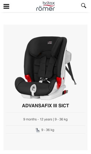 Silla de coche Britax Römer ADVANSAFIX III SICT