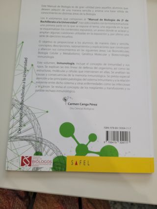 Inmunología: Manual de Biología