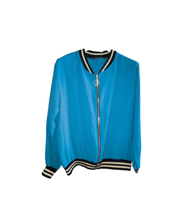 Chaqueta bomber azul