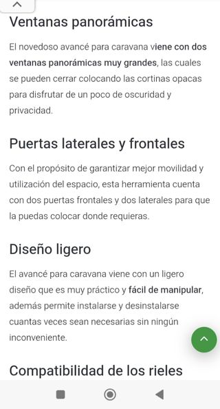 Avance CRIVIT para caravana