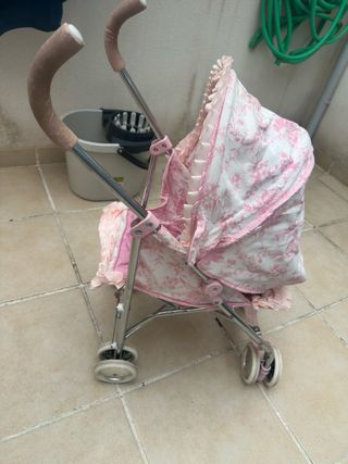 Carro muñecas Valentina rosa