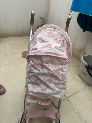 Carro muñecas Valentina rosa
