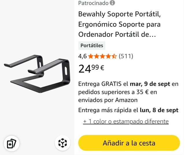 Soporte para portátil - Ergonómico
