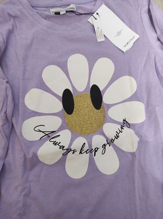 Maglietta bimba fiori - Tg. Disponibile
