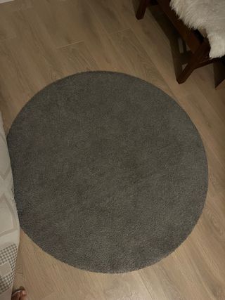 Alfombra redonda gris - Felpa
