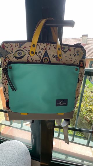 Mochila Daniel Chong estampada Miro