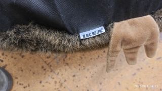 Puff erizo IKEA - Cojín marrón