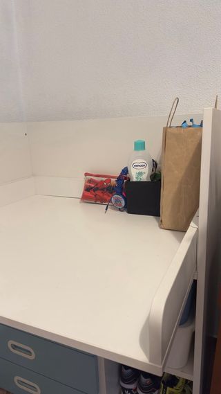 Cambiador Ikea con cajones - Azul
