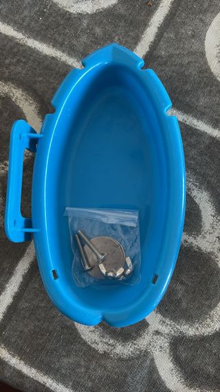 Bañera azul pajaros - Plástico