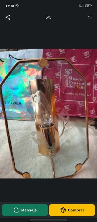 Aplique pared dorado | vintage