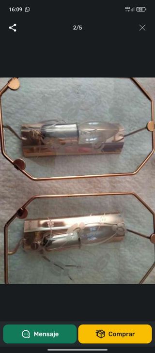 Aplique pared dorado | vintage