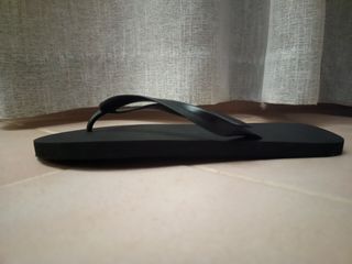 Infradito uomo neri - Borsetta inclusa 45/46