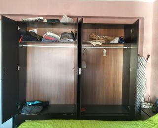 Armario 4 puertas - marrón