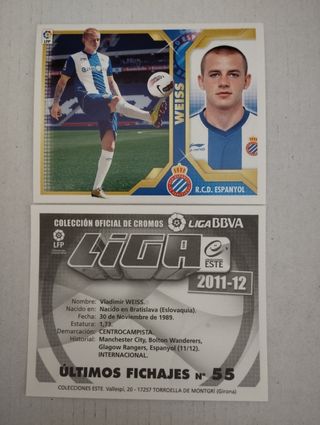 Cromo Liga BBVA 2011-12 Weiss #55