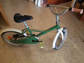 Bicicleta niño verde.