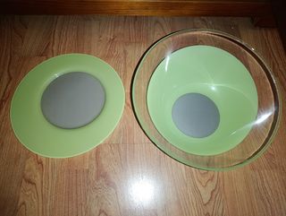 Vajilla verde completa LUMINARC con cubiertos