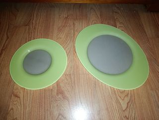 Vajilla verde completa LUMINARC con cubiertos