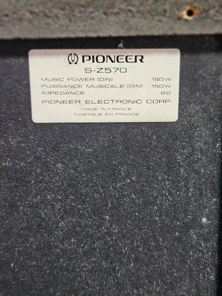 Altavoces Pioneer S-Z570 3-vias