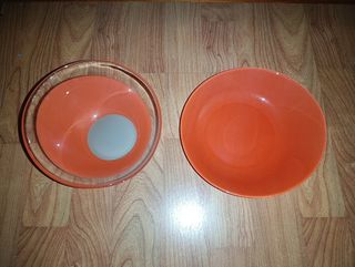 Vajilla naranja completa LUMINARC con cubiertos