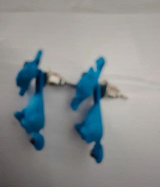 Pendientes gato azules