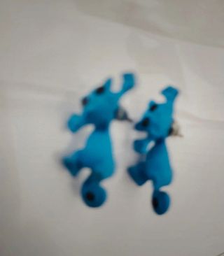 Pendientes gato azules