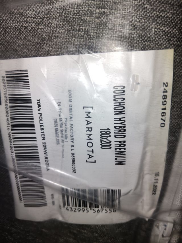 180x200MARMOTA HP NUEVO