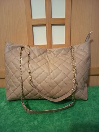 Bolso beige bandolera
