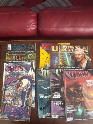 revistas  antiguas Urza y Serra Magic MTG
