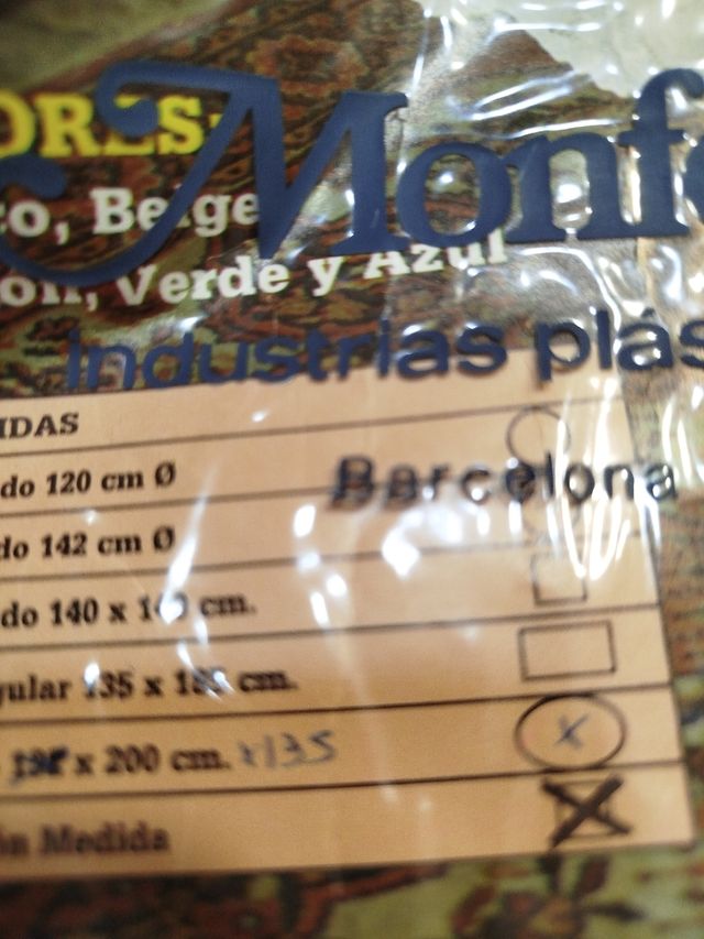 Mantel Monfer PVC blanco beige