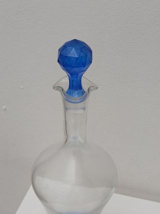 Bottiglia Murano vintage blu
