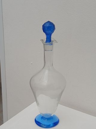 Bottiglia Murano vintage blu