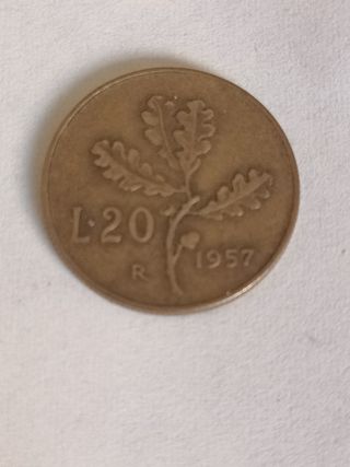 20 Lire Italia 1957