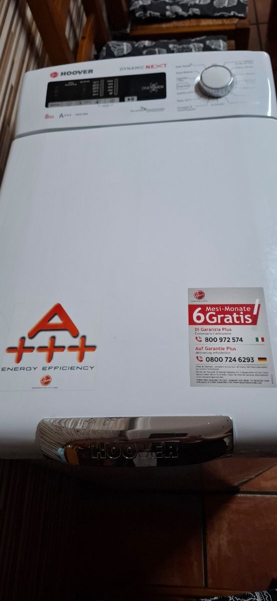 Lavadora Hoover A+++ Carga superior
